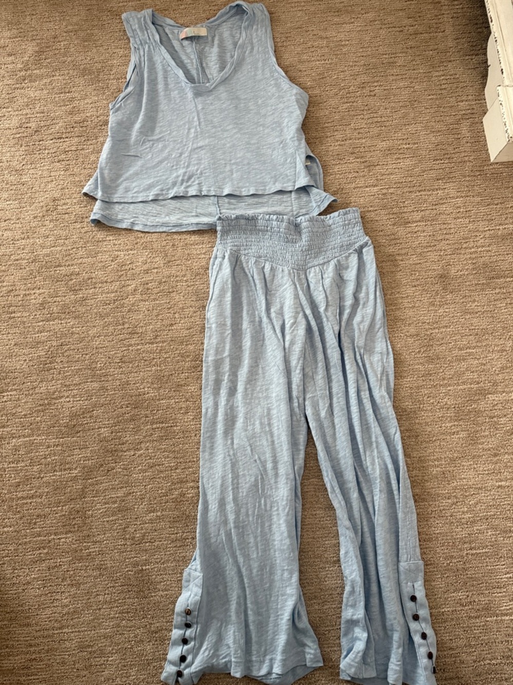 Free People Keep it Cool Set light Blue’ Size Small

Never worn. NWOT
